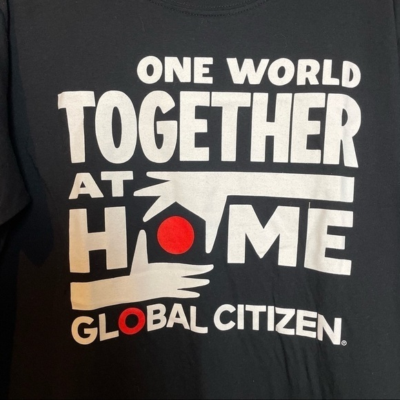 One World Together at Home Lineup Tee Shirt from 4/18/20  Sz. Large - Picture 2 of 5